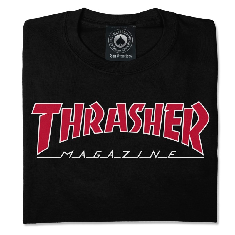 Camiseta Thrasher OUTLINED BLACK - Imagen 2