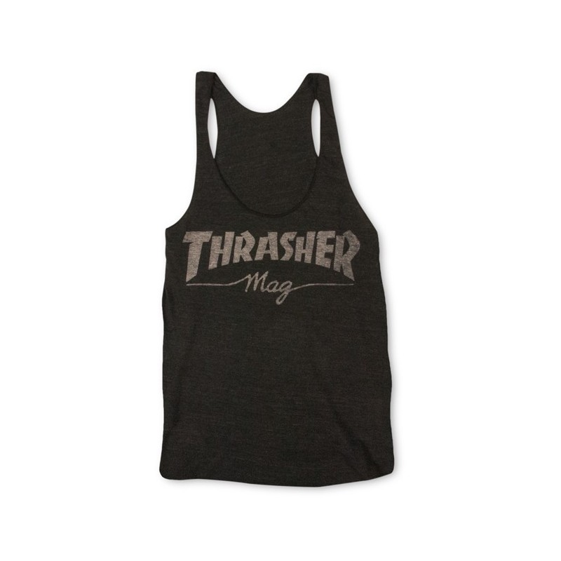 camiseta thrasher chica negra gorila skateshop