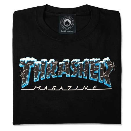 Camiseta Thrasher Black Ice - Negro - Imagen 2