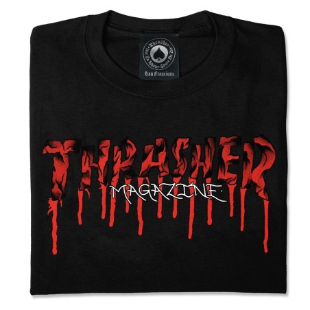 Camiseta Thrasher Blood-Drip - Negro - Imagen 2