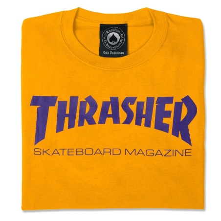 Camiseta Thrasher Skatemag Gold Purple - Amarillo - Imagen 2