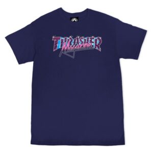 Camiseta Thrasher Vice Logo - Azul
