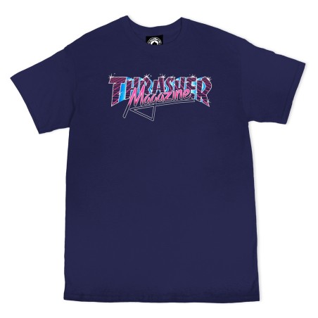 Camiseta Thrasher Vice Logo - Azul