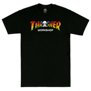 Camiseta Thrasher x Aws Spectrum - Negro