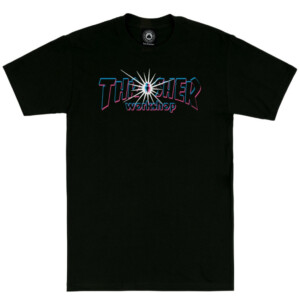 Camiseta Thrasher x Aws Nova - Negro
