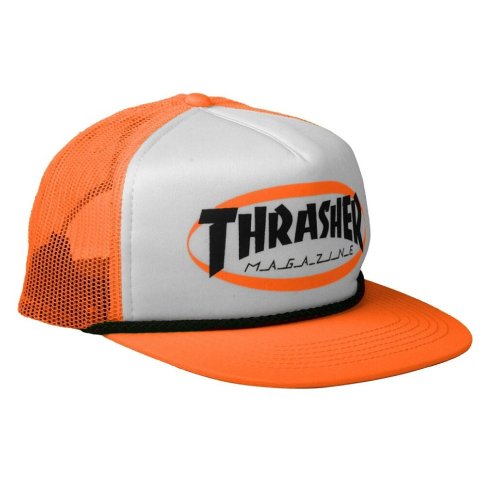Gorra Thrasher Ellipse Logo Trucker Rope Orange