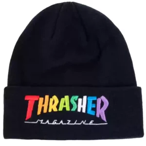 Gorro Thrasher Rainbow Mag- Negro
