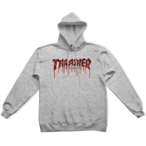 Sudadera Thrasher Blood Drip - Gris