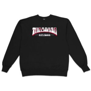 Sudadera Thrasher Firme Logo Crewneck - Negro