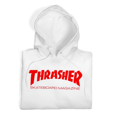 Sudadera Thrasher Skatemag Hood Red - Blanco - Imagen 2