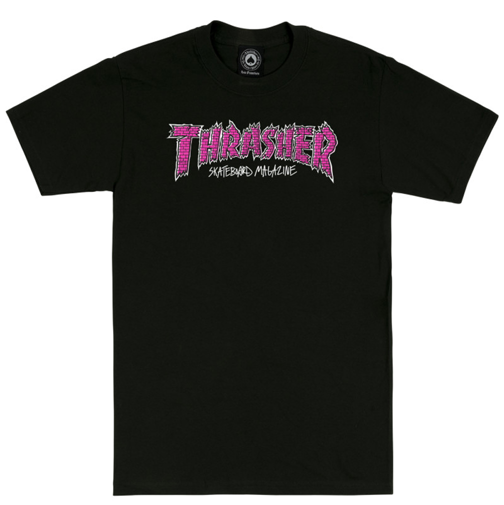 Camiseta Thrasher Brick - Negro