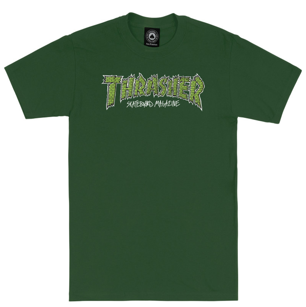 Camiseta Thrasher Brick - Verde