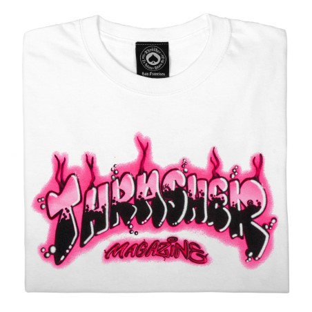 Camiseta Thrasher Airbrush by Phillip Santosuosso - White - Imagen 2