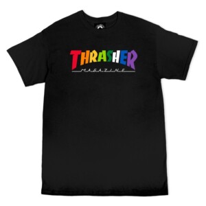 Camiseta Thrasher Rainbow Mag - Negro