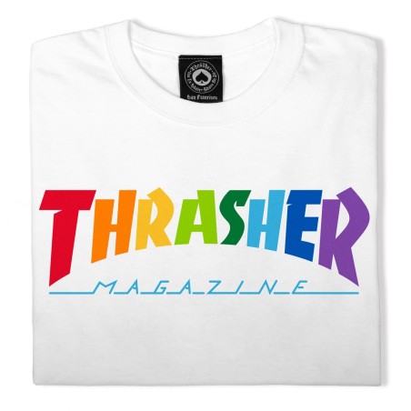 Camiseta Thrasher Rainbow Mag - Blanco - Imagen 2