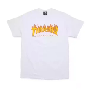 Camiseta Thrasher Flame White