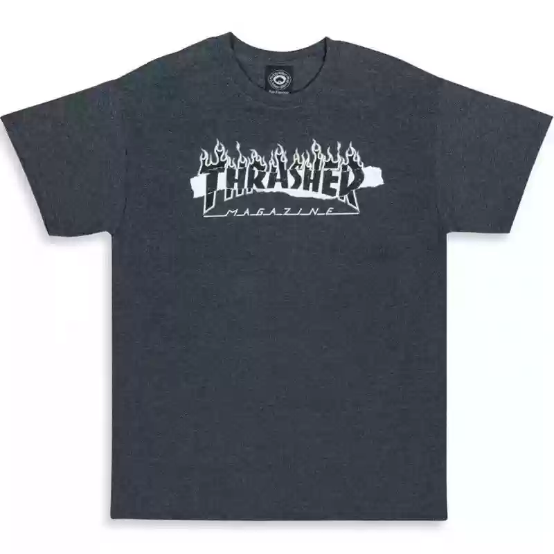 Camiseta Thrasher Ripped Dark Heather