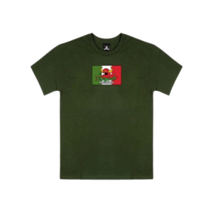 Camiseta -THRASHER X TOY MACHINE HECHO FOREST GREEN