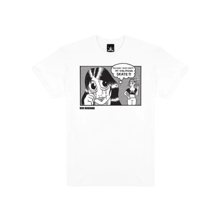 Camiseta THRASHER X TOY MACHINE GIRLFRIEND WHITE