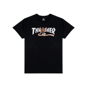 Camiseta THRASHER X TOY MACHINE PYRAMID BLACK