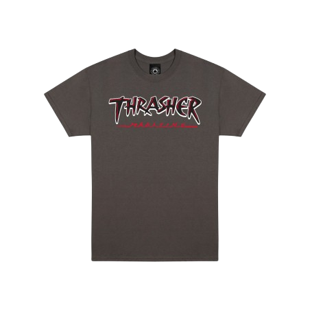 Camiseta Thrasher Slash Charcoal