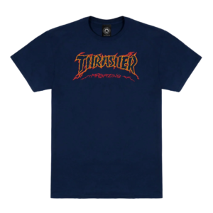 Camiseta THRASHER CRACKED BY EXTEENAGER NAVY