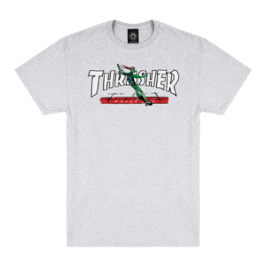 Camiseta THRASHER RED CURB BY LSD WORLDPEACE ASH GREY